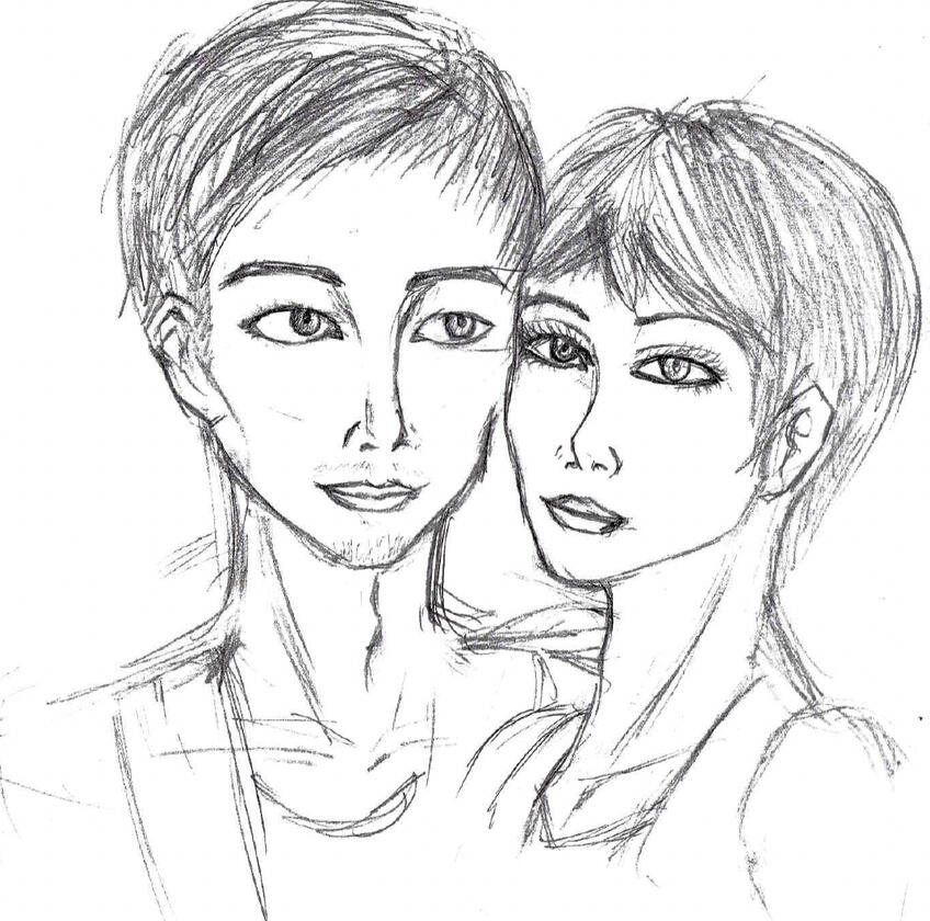 Couple, 2012, Pencil &amp; Paper
